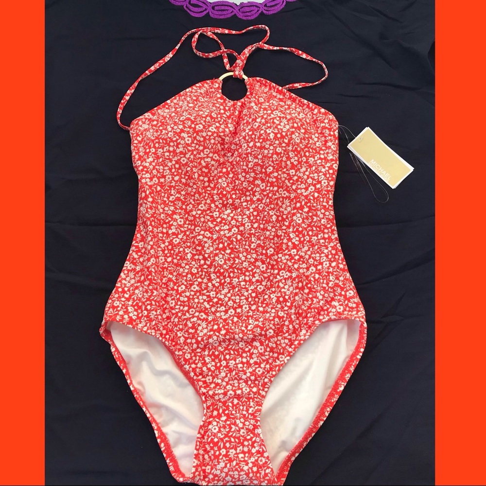 Michael Kors Shadow Floral One-Piece Swimsuit